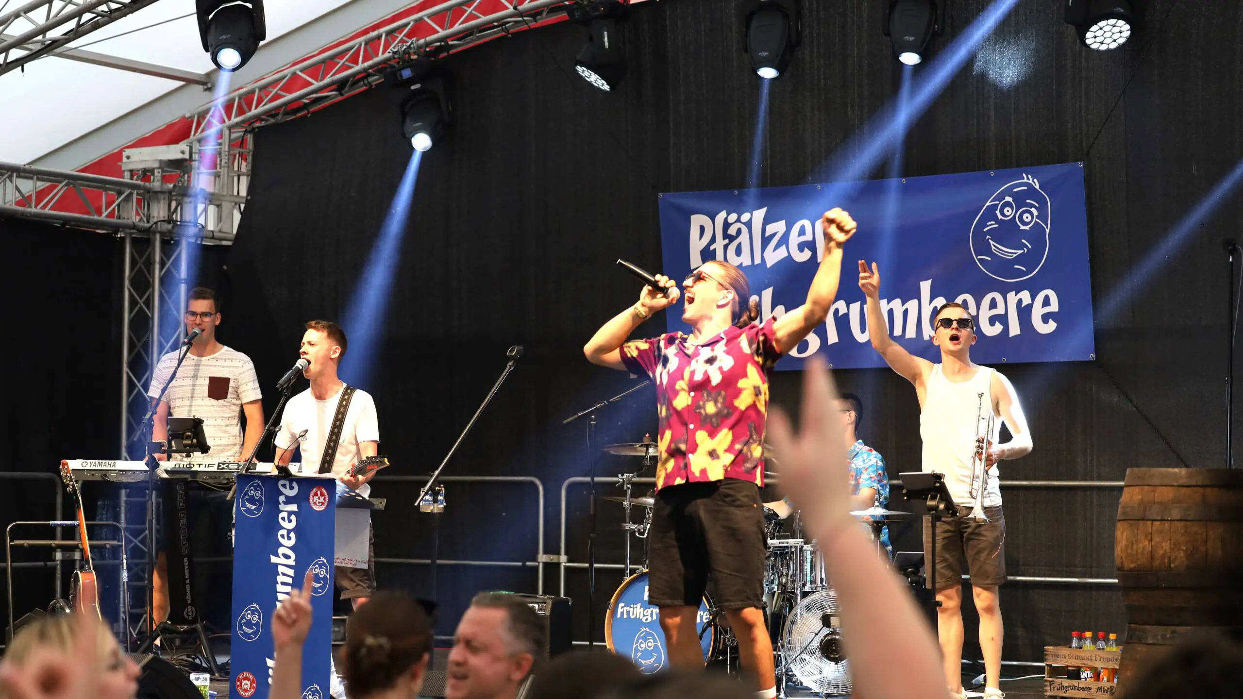 Frühgrumbeere Partyband Brezelfest Speyer 2023 Foto: Marco Brendel