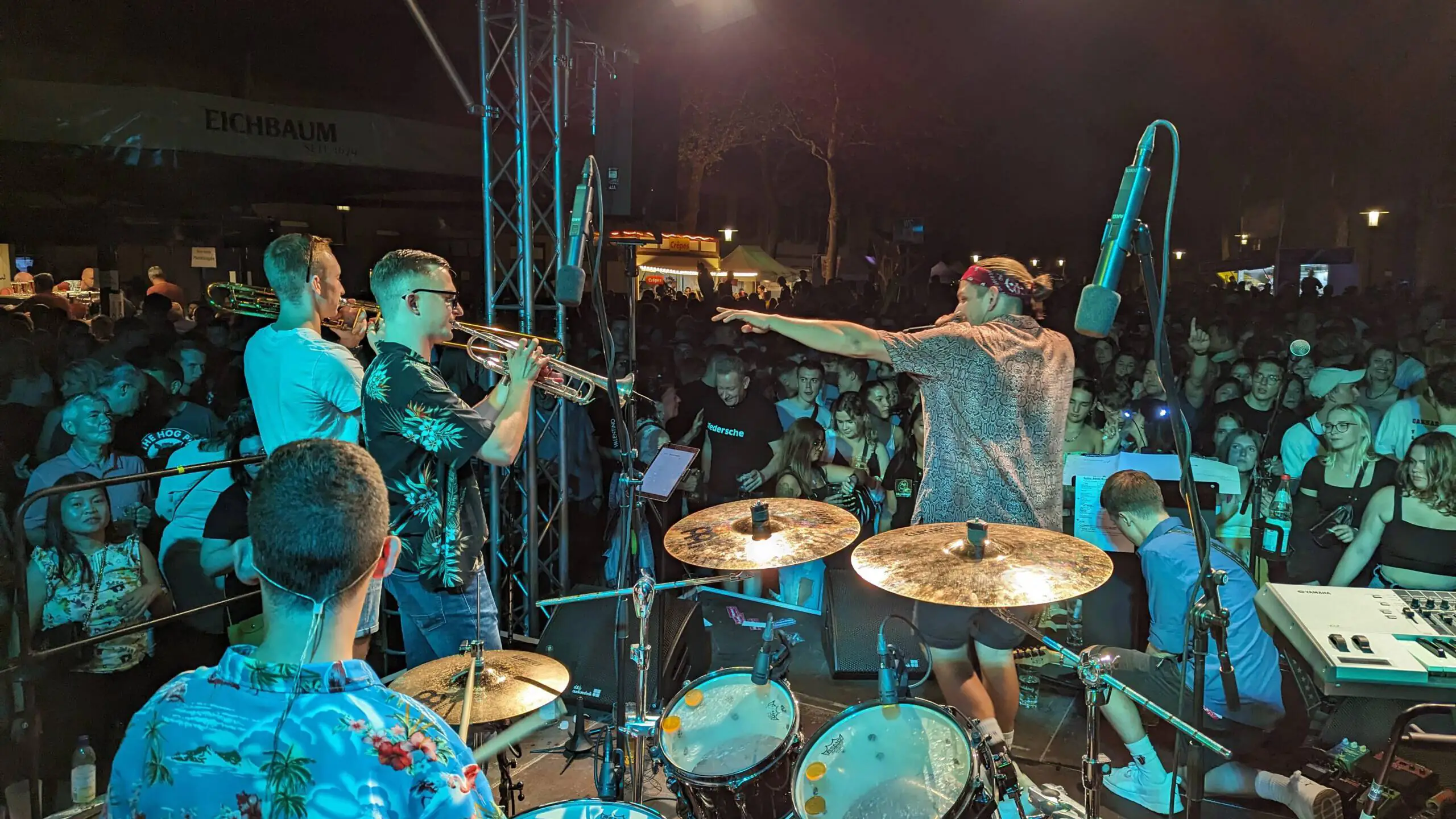 Frühgrumbeere Partyband Altstadtfest Speyer 2023 Fischmarkt Schorlekönig Foto: Jan Ochsner