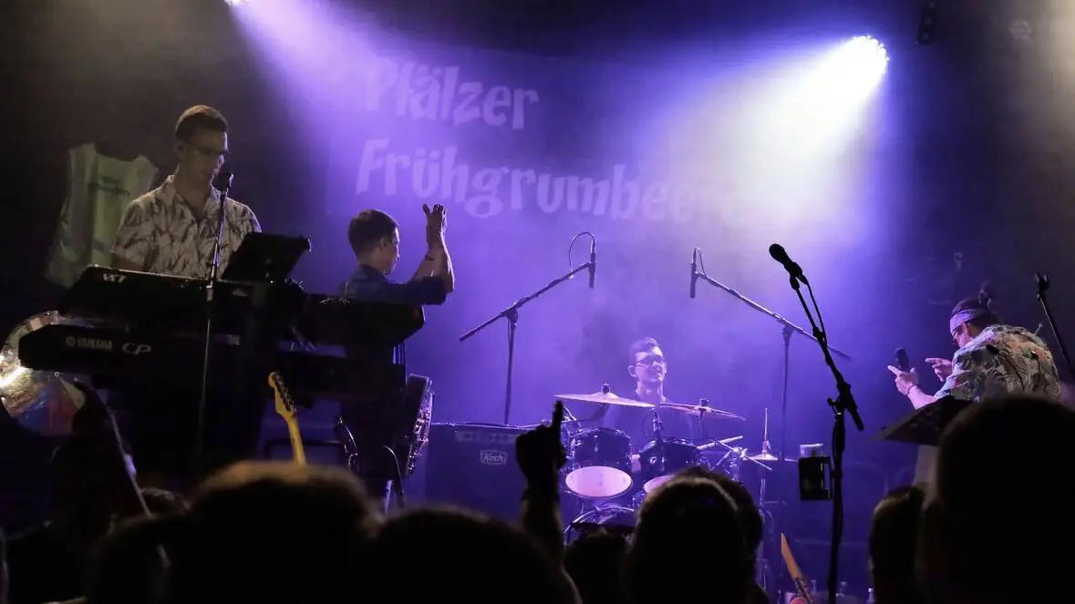 Frühgrumbeere Partyband Tabakdorffest Harthausen 2025 Foto: Marco Brendel