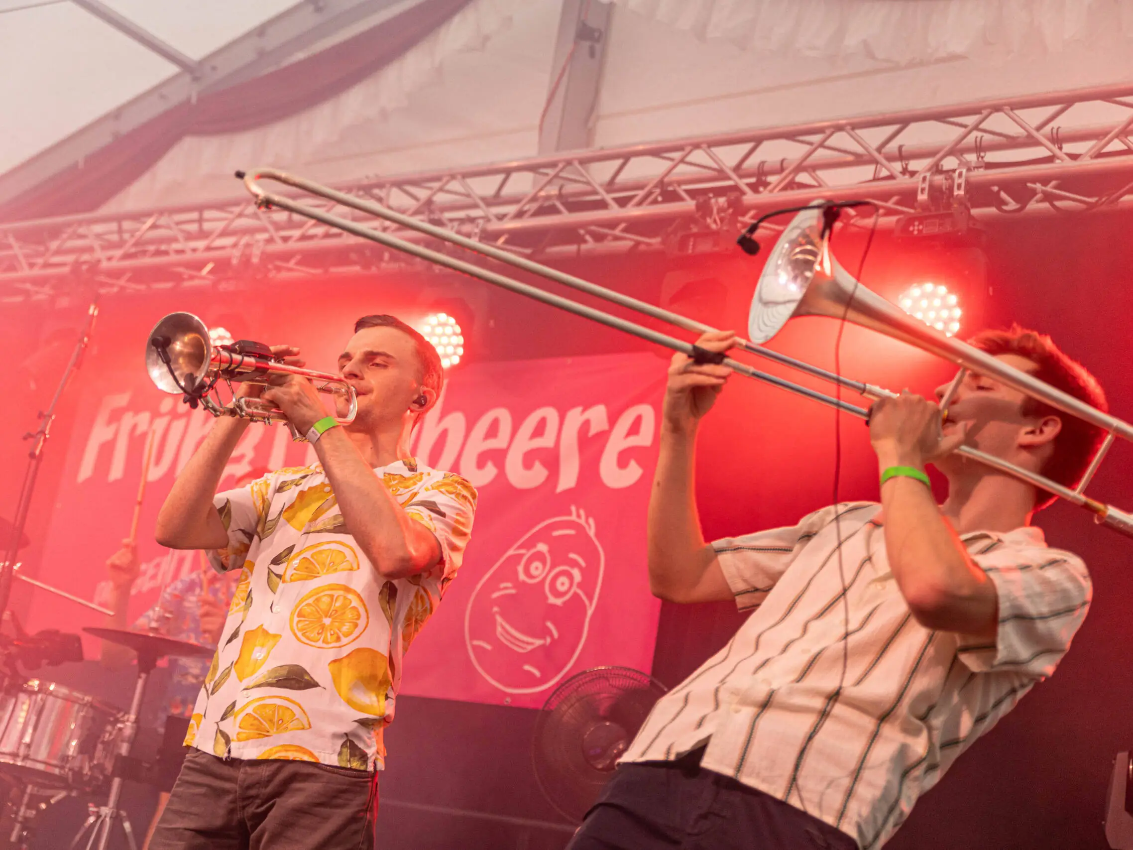 Frühgrumbeere Partyband Brezelfest Speyer Samstag 2026 Foto: Johannes Stender