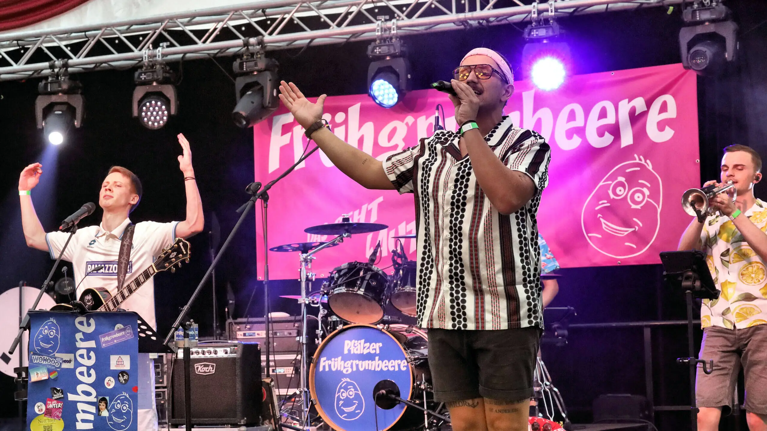 Frühgrumbeere Partyband Brezelfest Speyer Samstag 2026 Foto: Marco Brendel